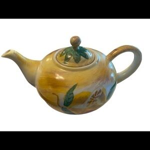 Tea Pot Ashby's Collector's Edition Hand Painted Yellow with Lemons